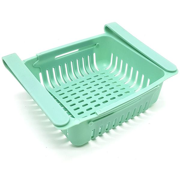 Bufftee Adjustable Refrigerator Storage Basket Fridge Food Container