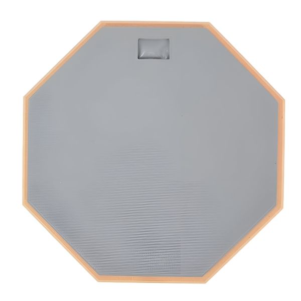 29.5cm Noise Reducing Rubber Drum Practice Pad with Anti-Slip Base - Grey