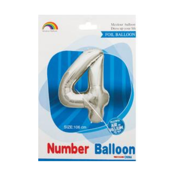 SD Decorations - Number 4 Balloon