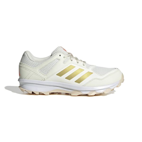 adidas Women's Fabela Rise Field Hockey Boots - Off White/Gold Metallic/Crystal Sand