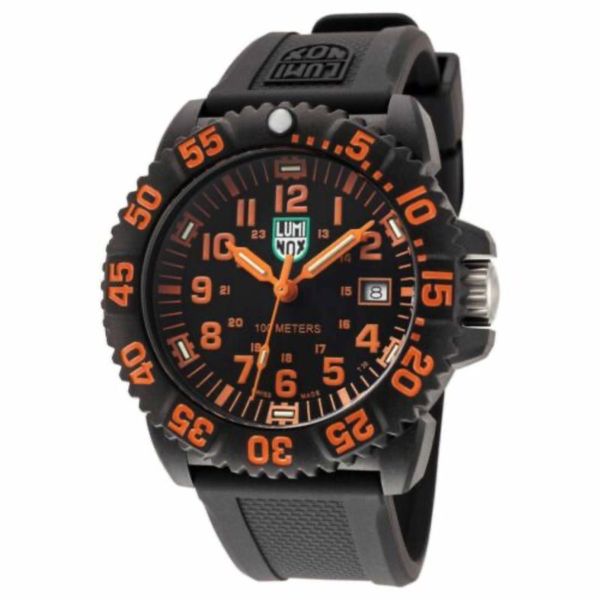 Luminox Men's Sea Lion Black Rubber Strap Watch - X2.2059