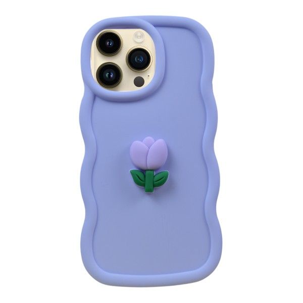 Tulip Phone Case Compatible With Phone 14 Pro Max - Purple
