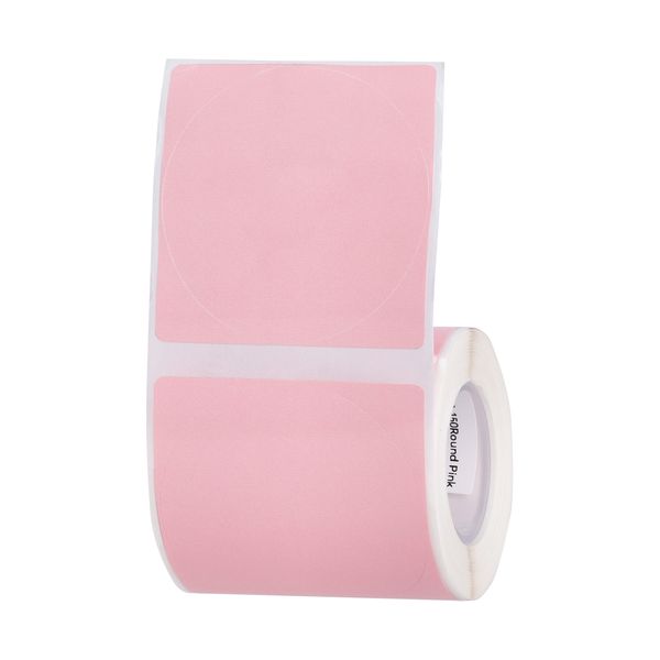 Niimbot - B1 / B21 / B3S - R50x50mm - 150 Labels Per Roll - Round - Pink