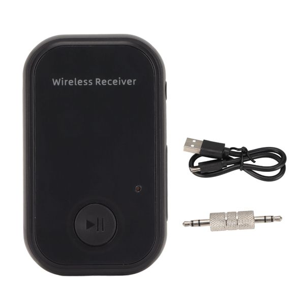 Car Wireless Bluetooth Audio Adapter Hands Free Call Aux Music Receiver