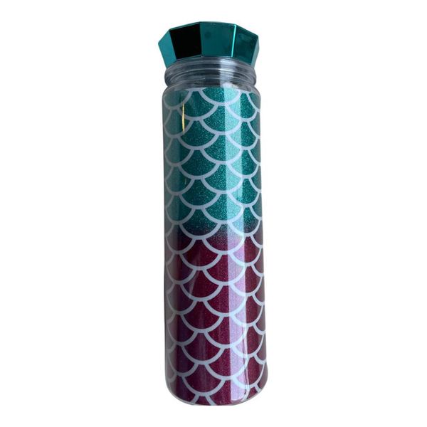 Glitter Mermaid Tail Design 2 Colour Waterbottle