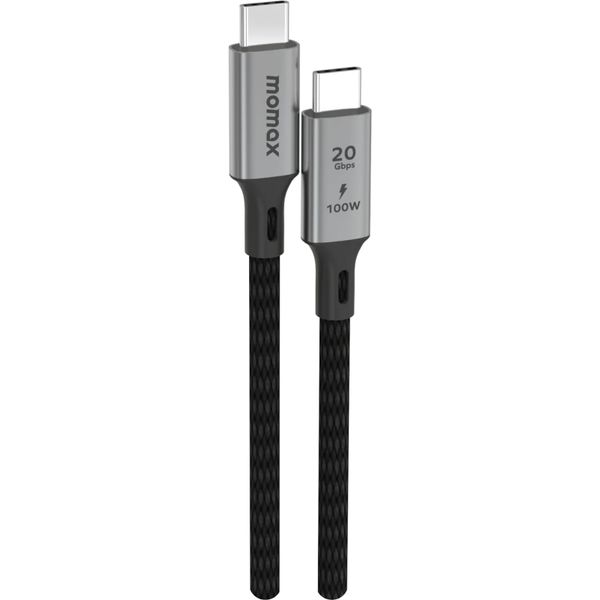 Momax DC31 Elite USB-C to USB-C 100W USB 3.2 Braided Cable 1m Black