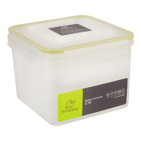 Snappy - Square Food Storage Container - 3.1 Litre