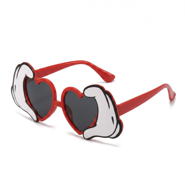 Cartoon Hand Heart Glasses - Novelty Love Heart Party Shades with Hands