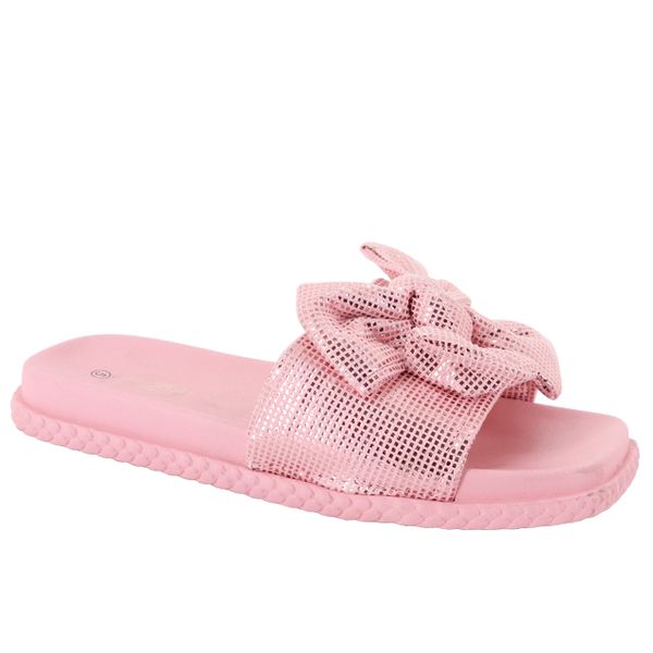 Shado Ladies Sequin Bling Bow Slides