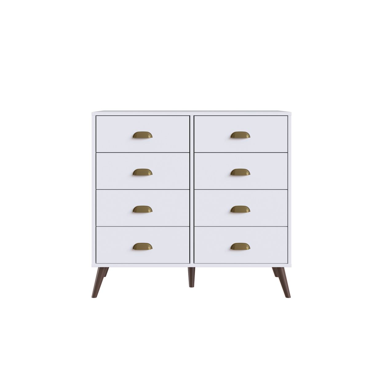 Casa Mia Alluri Chest Of Drawers8 DrawersWhite/Walnut Shop Today