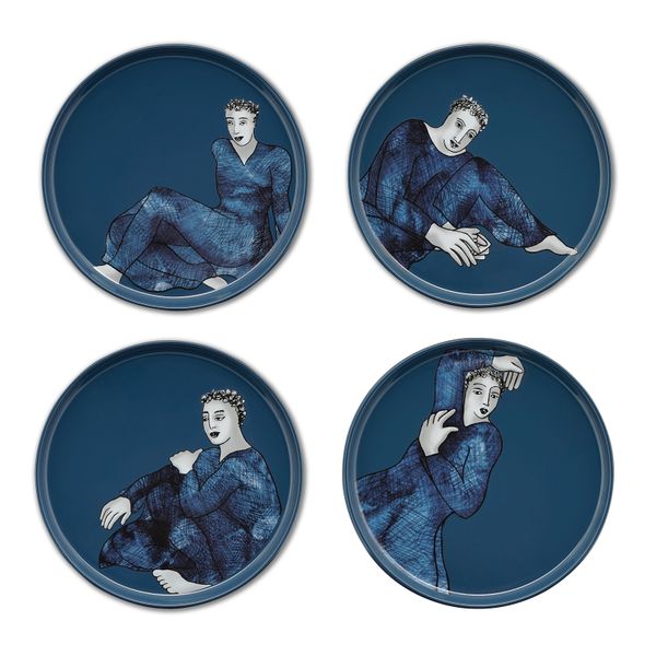 Carrol Boyes - Side Plate Set of 4 - Indigo Blues