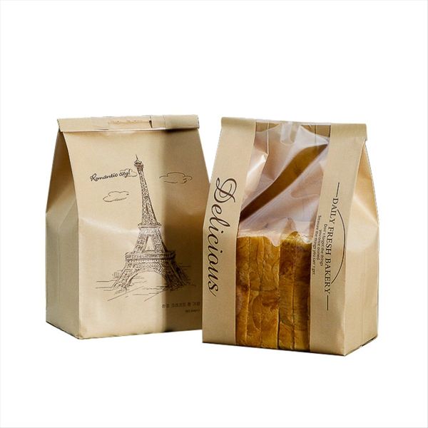 Baked Bread Storage Bag Paper Bread Bag Bread Package Bag