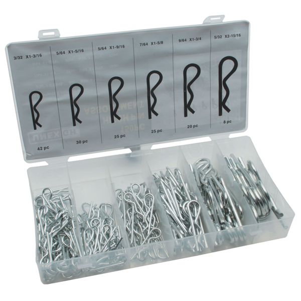 Unex GH Assorted Hitch Pin Set - 150 Pieces
