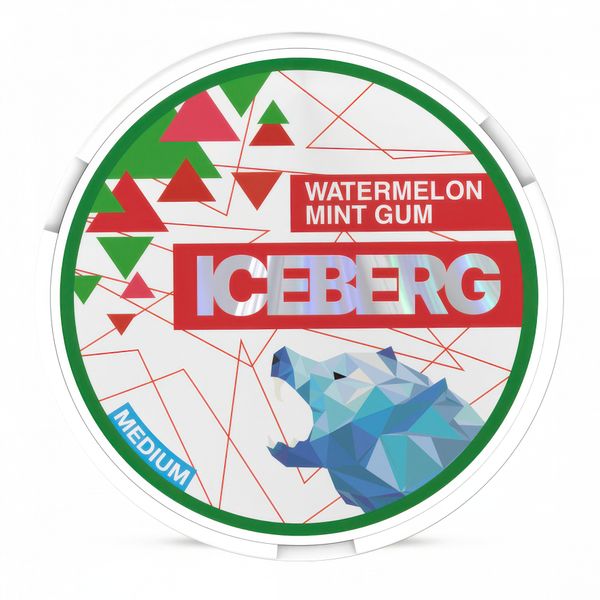 ICEBERG - Watermelon Mint Gum Medium - Nicotine Pouches