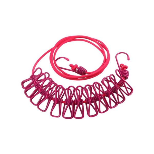 1.8m Clothes Drying Rope With Hooks (Set Of 2)
