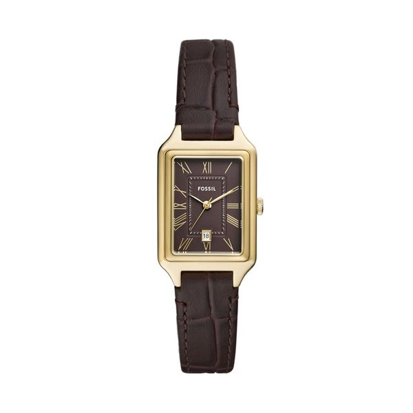 Fossil Raquel Womens Brown Leather Watch-ES5367
