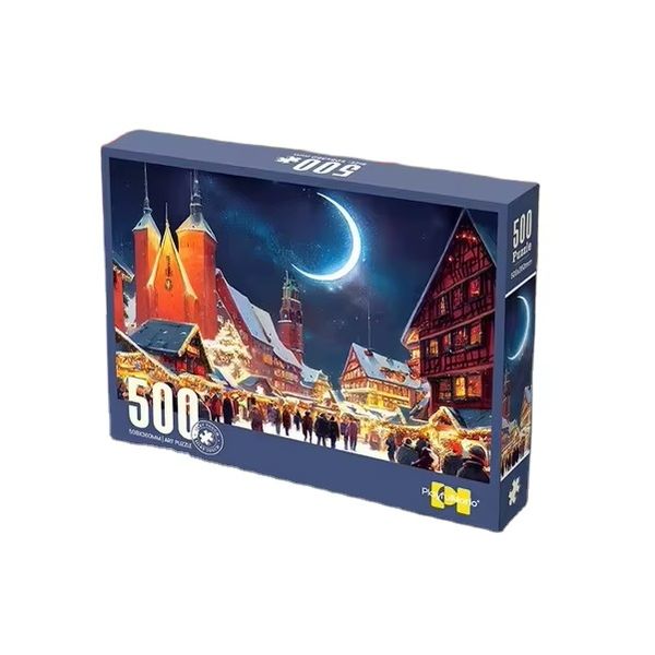 PlayfulMario - Winter Night Jigsaw Puzzle - 500 Piece