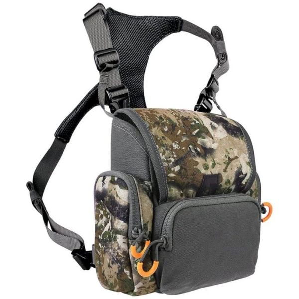 Binocular Harness Chest Bag Pack Bino Case w/ Waterproof Pouch for Hunting