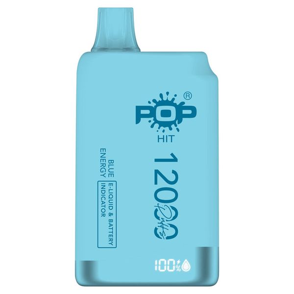 Pop Hit 12000 Puff Disposable Vape - Blue Energy - 5 Pack