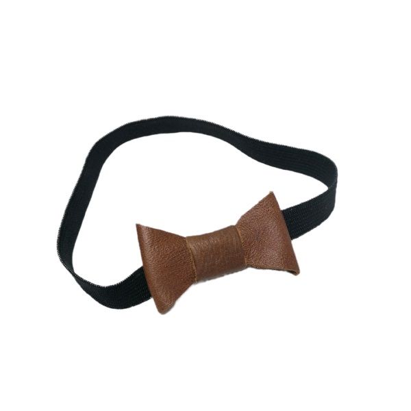 Pitta-Patta Soft Genuine Leather Flat Bowtie