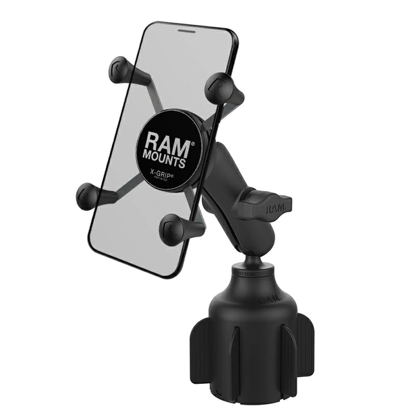 RAM Mount X-Grip Phone Mount with RAM Stubby Cup Holder Base