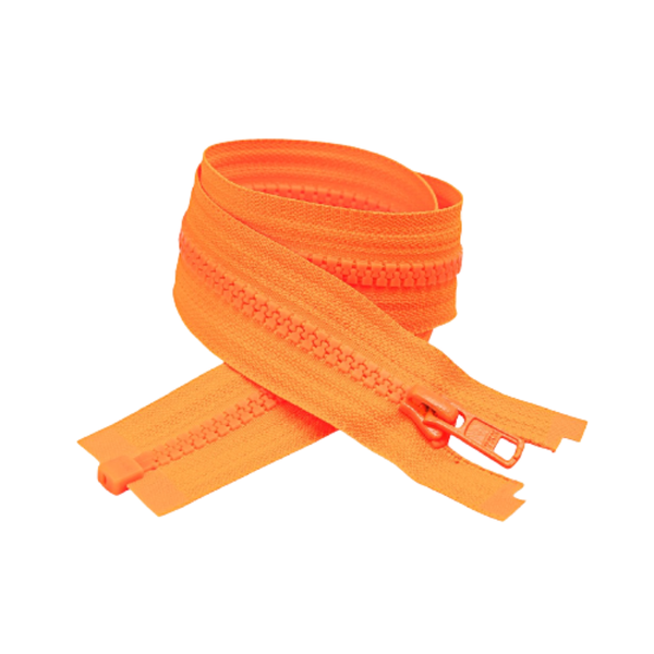 YKK Open End Zip - 10 Pack Neon Orange