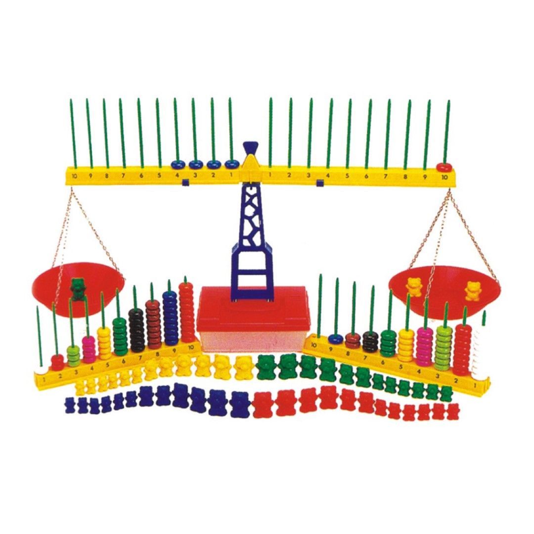 Deluxe Measuring Balance Set (includes 1xbalance scale, 2xweight trays with various weights