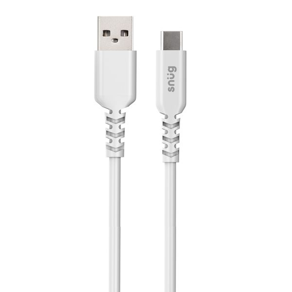 Snug USB to Type C 1.2m Cable - White