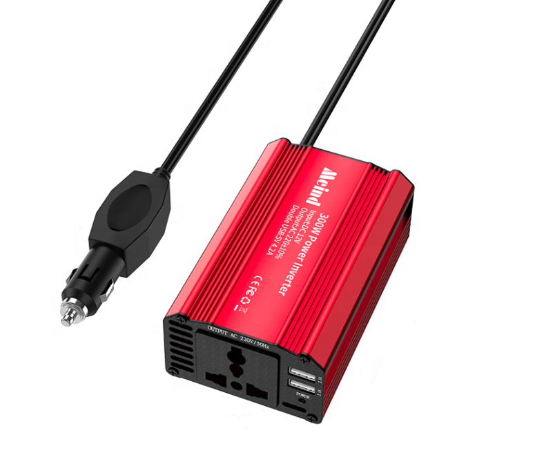 300 Watts Power Inverter/Car Converter with 3+2.4A Dual USB B4149