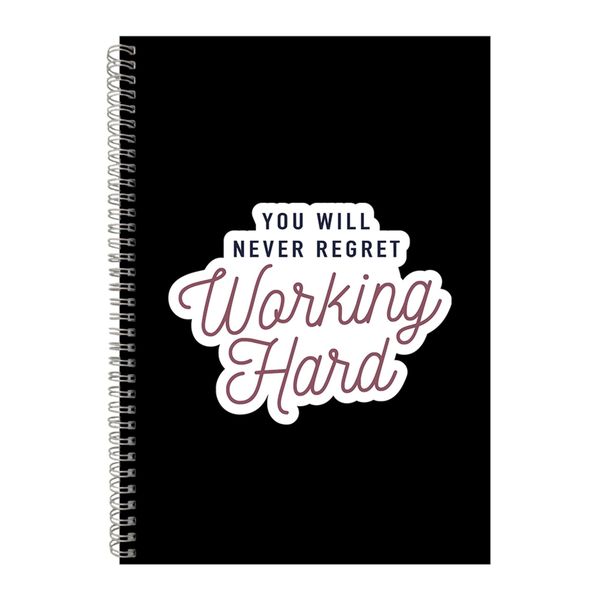 Work A4 Notebook Spiral Lined Motivational Sayings Graphic Notepad Gift 148
