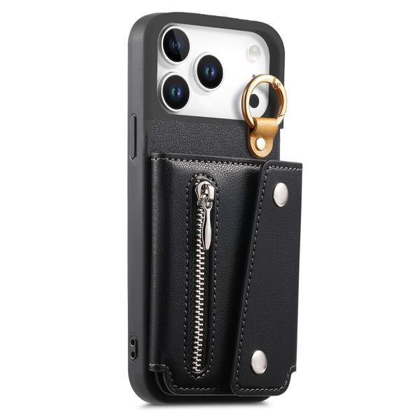 Flip Zipper Wallet Phone Case Compatible with iPhone 17 Pro Max