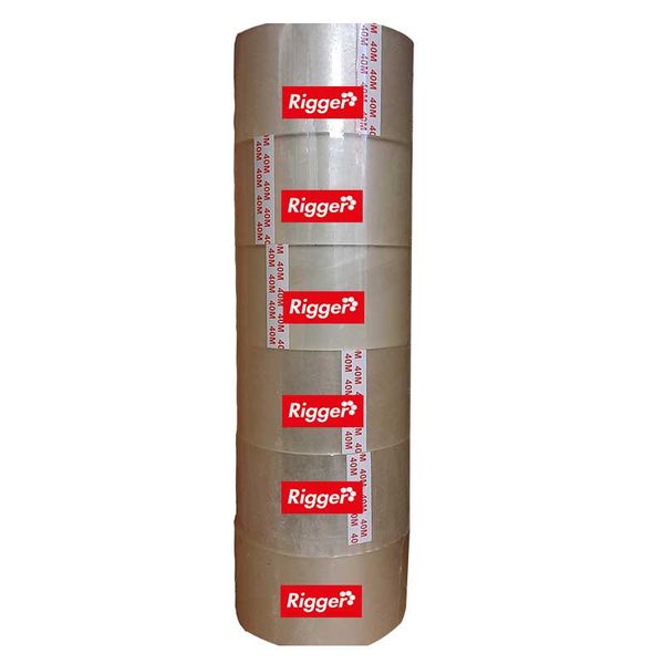 RIGGER Clear Packaging Tape 48mm x 40mt ( 36 Pack )