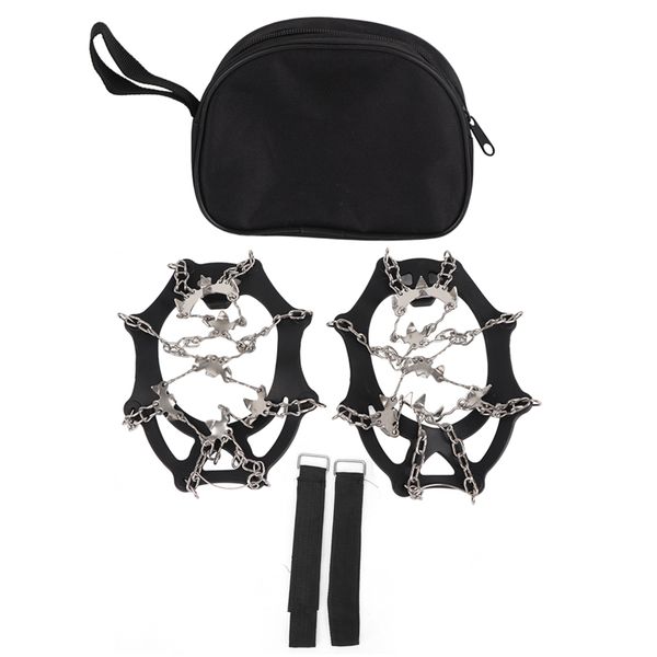Pair of 19-Tooth Stainless Steel Ice Climbing Crampons (XL)