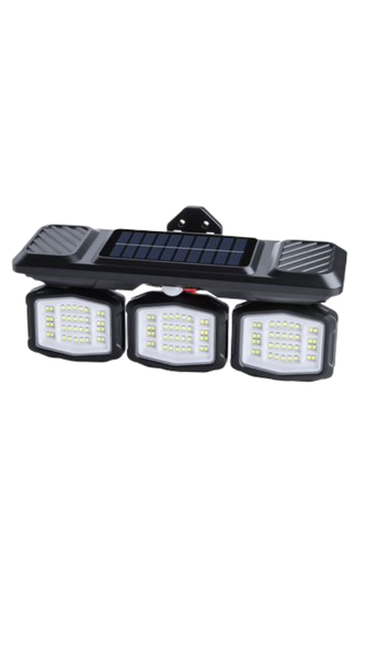 Portable Rechargeable Sensor Motion 3 Solar Powered COB Wall Light 2400mAH