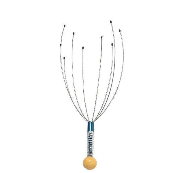 Stress Relief Scalp Massager With Rubber-Tipped Ends