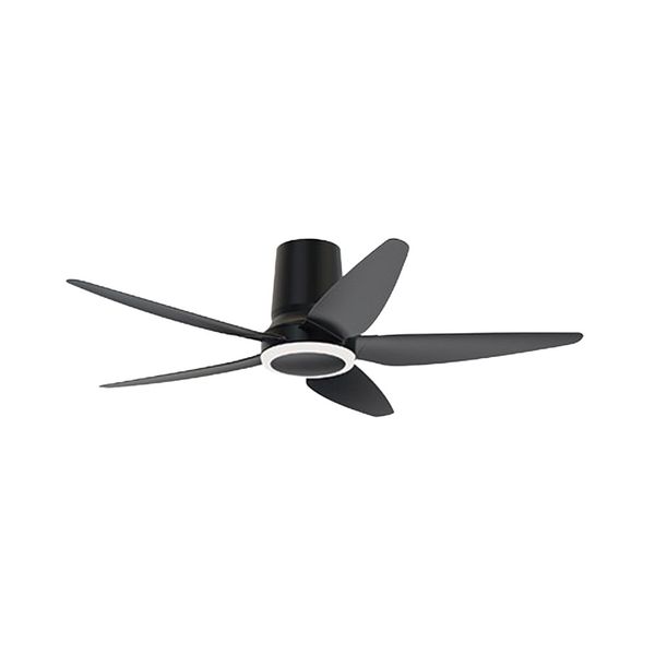 ACDC - 56 Inch Ceiling Fan Black 5 Blade with Remote and LED CCT Light