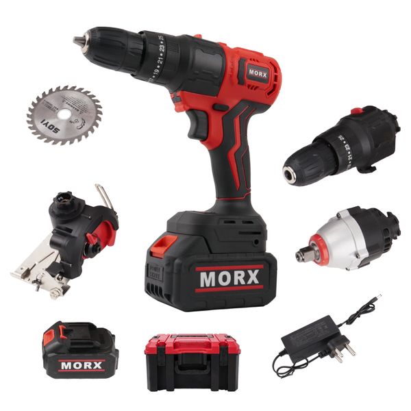 MORX 3 in 1 Combo Kit, Circular Saw, Cordless Drill and Impact Wrench