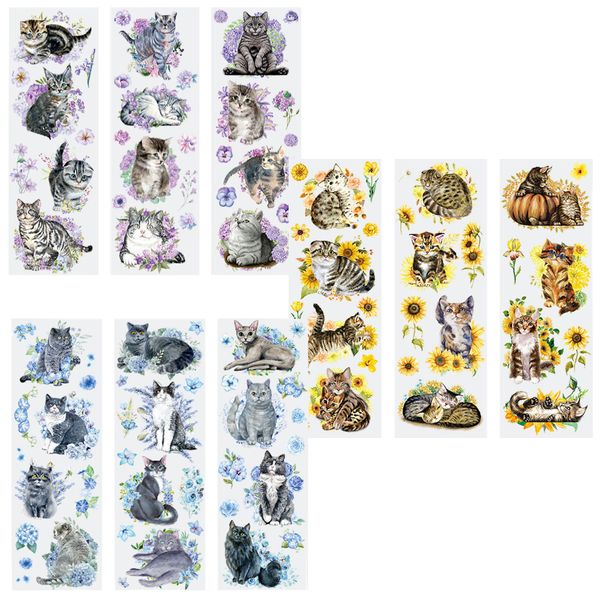 Craft Scrapbooking Kitten Adhesive DIY Decorative Stickers 3 Set