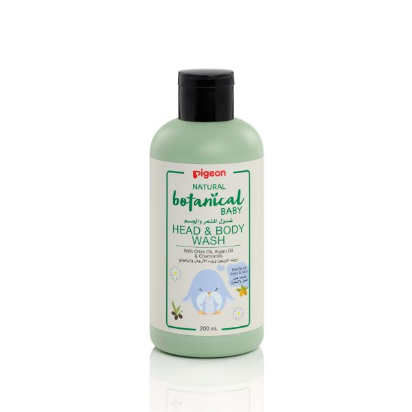 Pigeon Natural Botanical Baby Head &amp; Body Wash 200ml