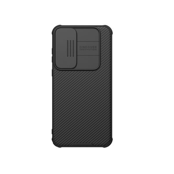 Case for Samsung Galaxy A55 5G, With Slide Camera Cover (Black)