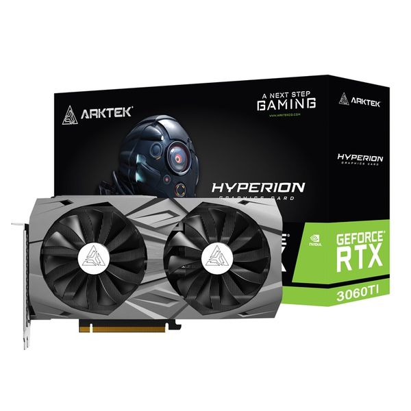 Arktek Nvidia RTX3060 8GB GDDR6 256-Bit 3x Display Port, 1 x HDMI Graphics