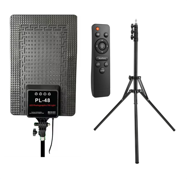PL-48 LED Professional Photography Light with Remote &amp; Tripod Stand - 20