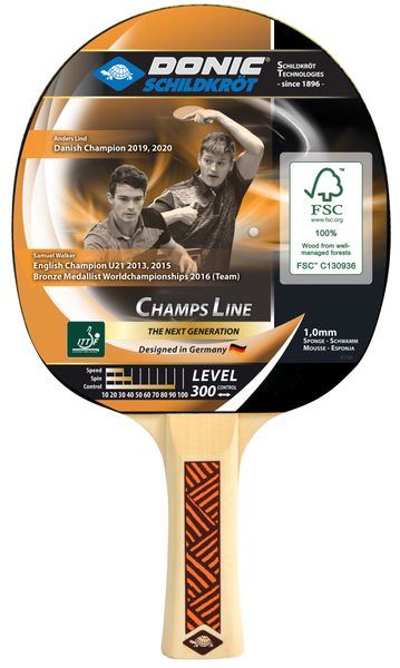 Donic-Schildkrot Champs Line 300 Table Tennis Bat
