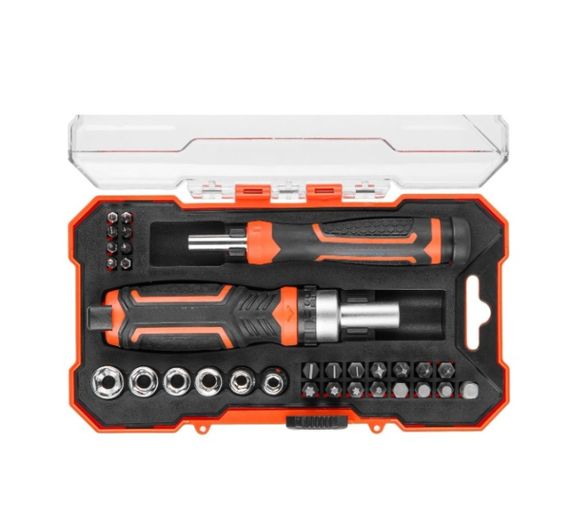 Ratchet Screwdriver Set With Sockets And Bits- 31 Piece - 4 Pack