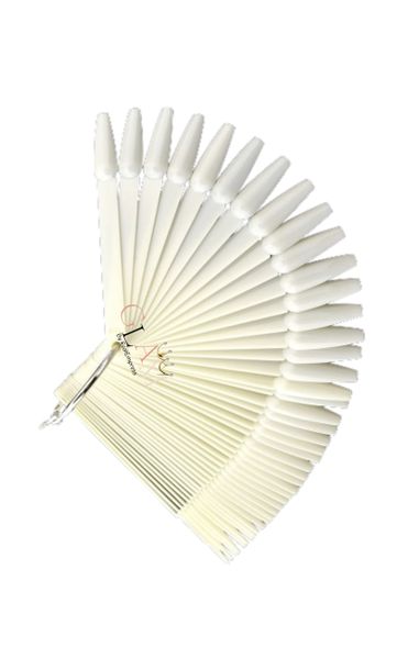 Portable Fan Gel Polish Colour Display - Coffin Shape (Natural Colour)