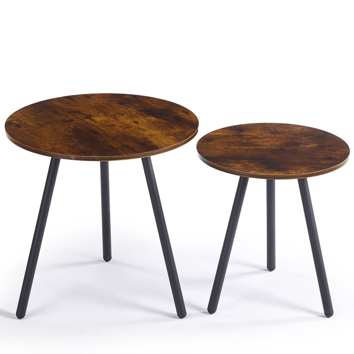 Coffee Table 2 Round Side Table Melamine Patio Office End Table