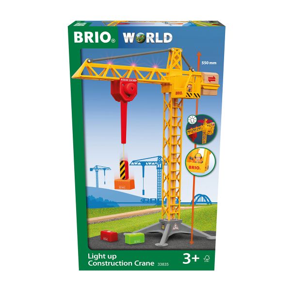 Brio Construction Big Crane With Lights