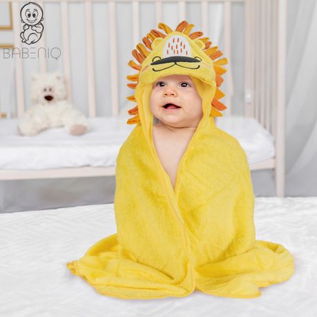 Lion Organic Baby Towel & Wash Cloth Set