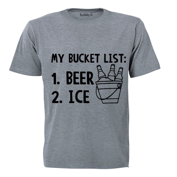 My Bucket List - Mens - T-Shirt - White