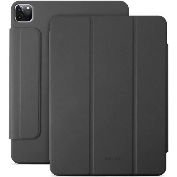 TUFF-LUV Magnetic Folio Case and Pen Charge Pouch for the Apple iPad 12.9" (2020-2023 Models) - Black (Apple Pencil Storage)